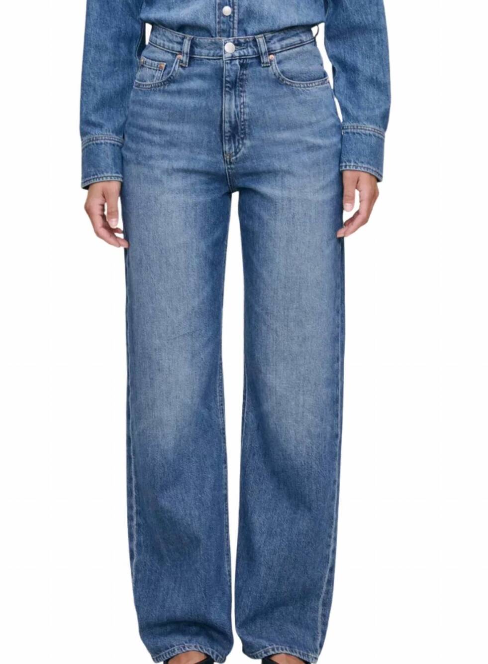 NEW DL1961 - WOMEN'S karmine wide leg jeans in lapis